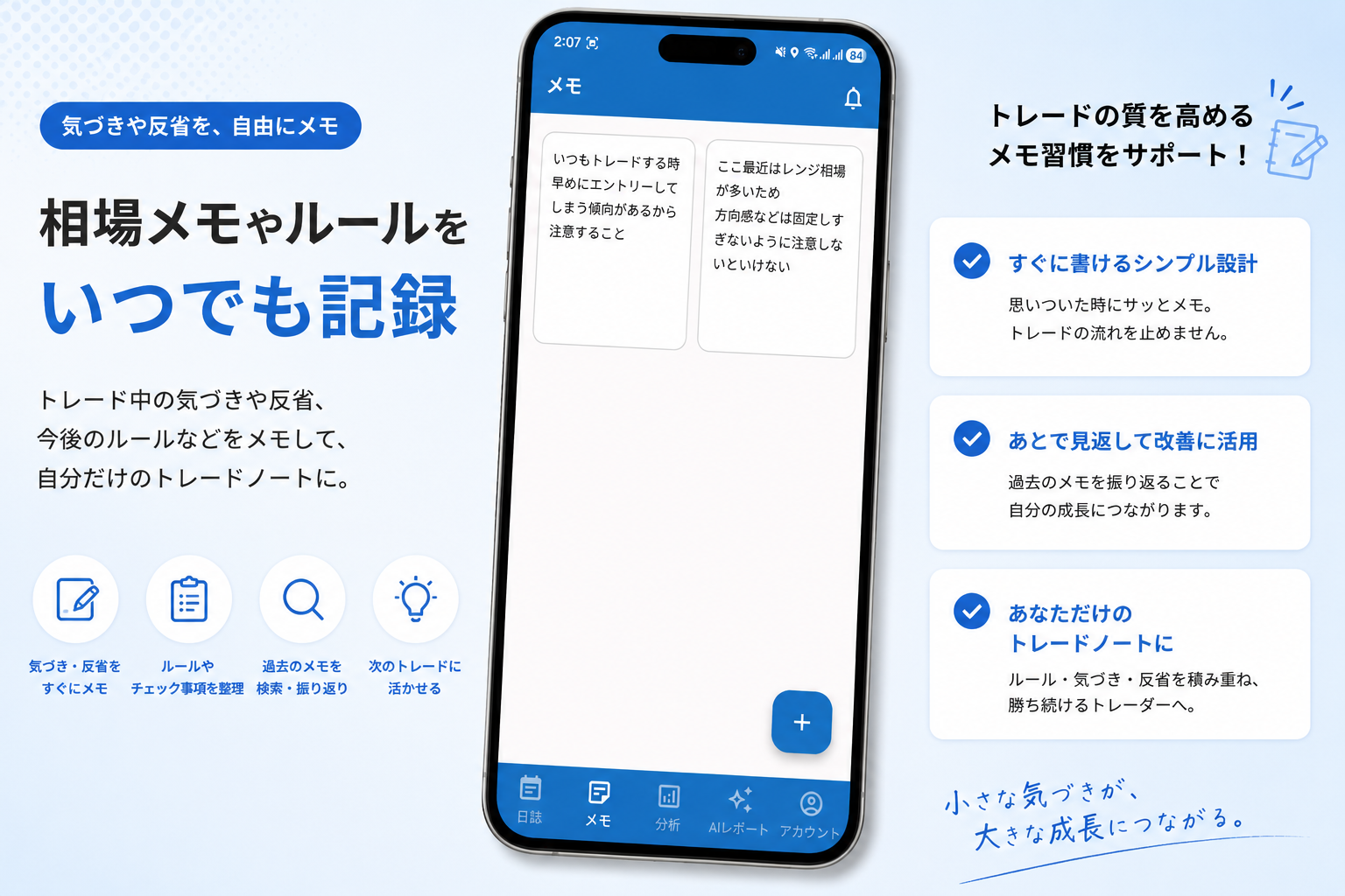 メモ画面のスクリーンショット